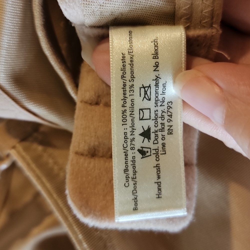 Dominique Mystique Underiwre Minimizer Full Coverage Bra Style 700 Medium Beige - Picture 8 of 8